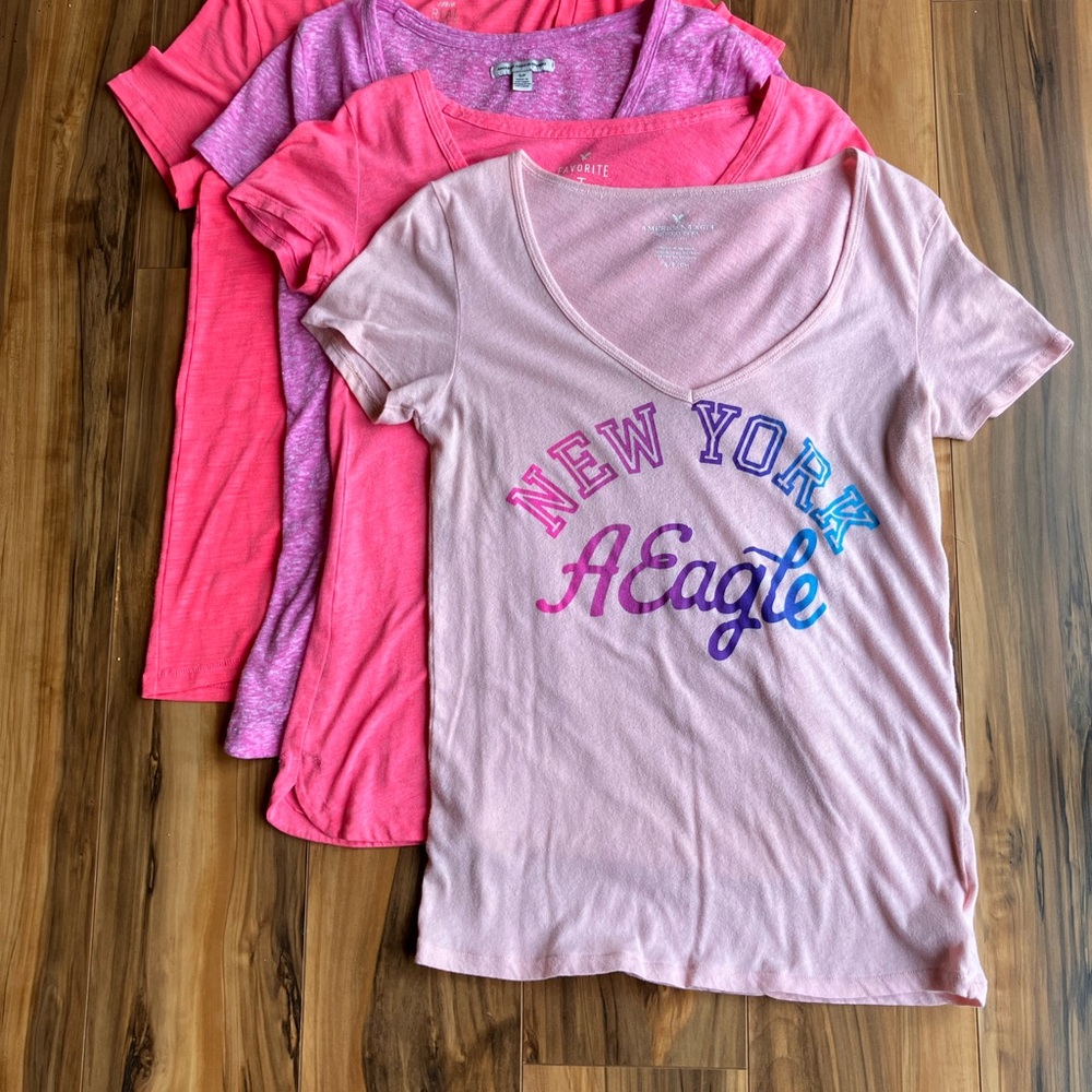 American Eagle Pink T-Shirt Bundle